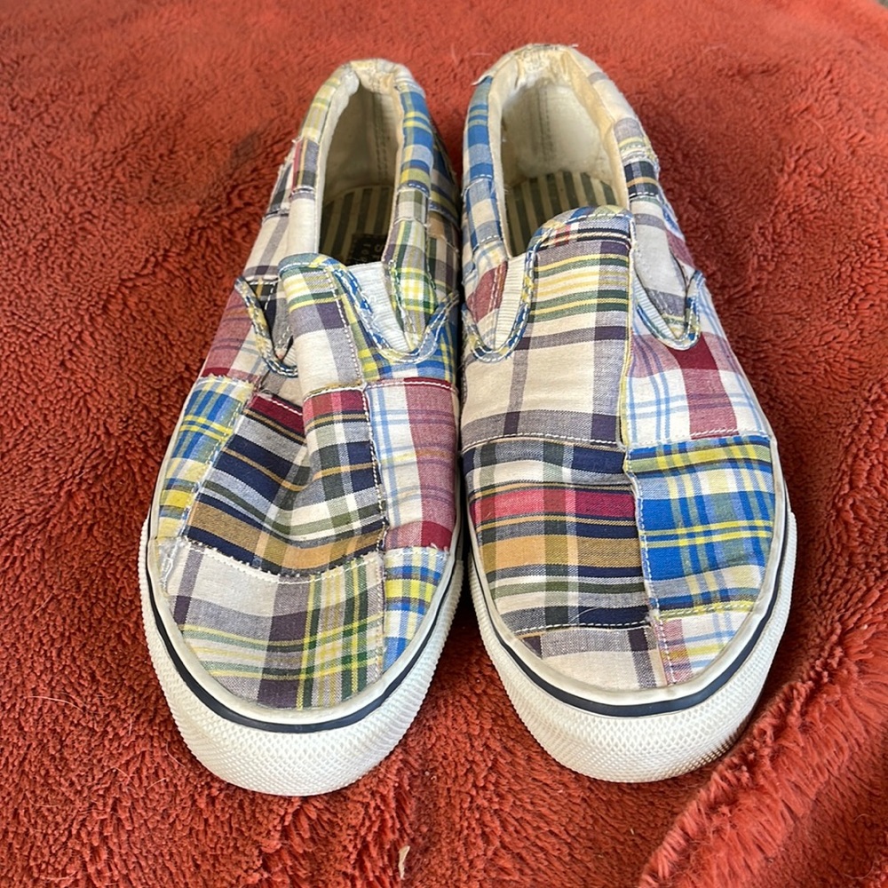 Sperry men’s slip on summer canvas shoes